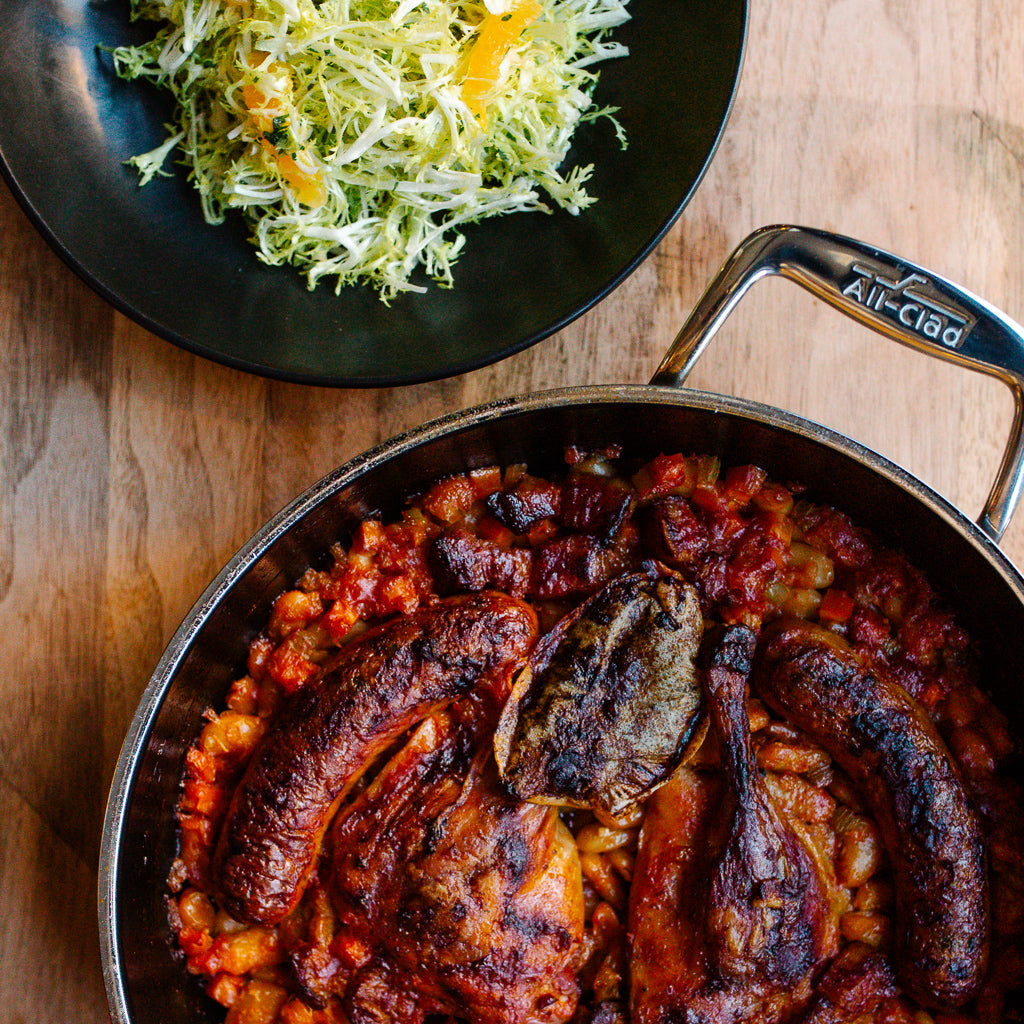 Holiday Cassoulet with Toulouse Sausage and Duck Confit
