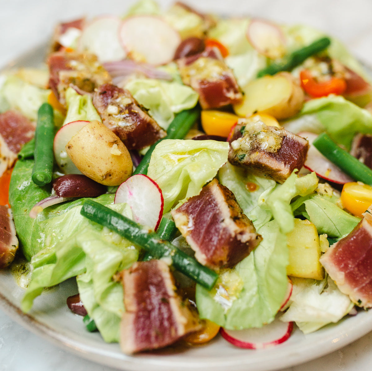 Salade Niçoise with Grilled Ahi Tuna